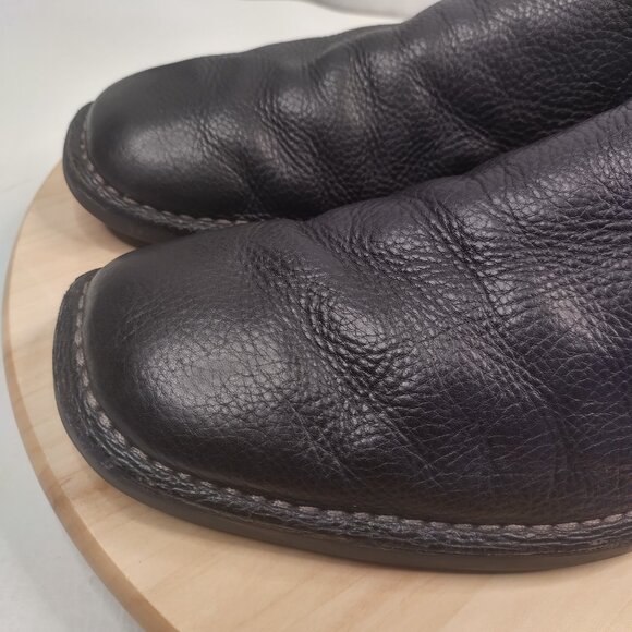 Hush Puppies Black Pebble Leather Slip-on Comfort Loafers Men US 13M - Picture 4 of 14